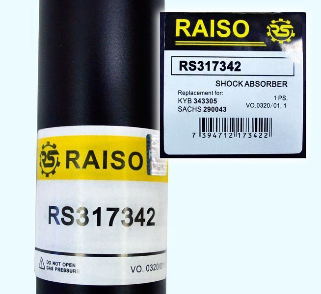 Амортизатор задній Raiso (Швеція) Мерседес Віто 638 Mercedes Vito 638 #RS317342 UAZNLKF4 RS317342 фото