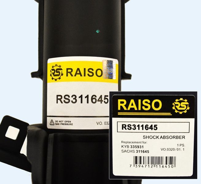 Амортизатор передній Raiso (Швеція) Mercedes Vito 639 Мерседес Віто 639 #RS311645 UAKFYPY4 RS311645 фото