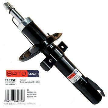 Амортизатор передній Sato Tech (Англія) Scenic 2/Grand Scenic 2, Сценік 2/Гранд Сценік 2 03- # 21875F фото