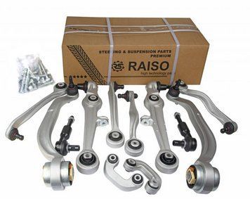 Комплект важелів передньої підвіски RAISO Audi A4 B7 / Ауді А4 Б7 (тонкий палець) RL-8E0498-KIT фото
