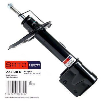 Амортизатор передній правий Sato Tech (Англія) Citroen С4 Picasso, Сітроен Ц4 Пікассо 06- # 22258FR фото